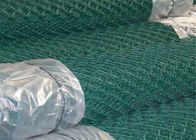 Tessuto d'acciaio rivestito 50FTx4FT del recinto della maglia del collegamento a catena del vinile per sicurezza
