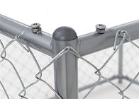 recinto del tessuto del collegamento a catena di 50ft x di 8ft con il filo spinato del rasoio per sicurezza ad alto livello