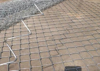Recinto di collegamento a catena del PVC della rete metallica del diamante galvanizzato immerso caldo per la spiaggia