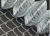 Protezione contro la corrosione galvanizzata di Diamond Chain Link Fence del cavo di 2-3mm