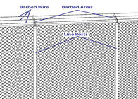 Supporto galvanizzato immerso caldo del cavo di Barb del braccio di estensione del cavo di Barb di 3 fili