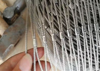 Il recinto decorativo della maglia del cavo metallico, modo all'aperto 2,0 il millimetro X tende la maglia della rete metallica