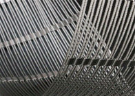 Maglia del cavo metallico dell'acciaio inossidabile 316, maglia della corda del puntale di forma del diamante