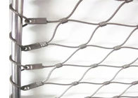 La maglia flessibile del cavo del rombo che cattura con la rete la X tende 60 gradi per il infill della balaustra