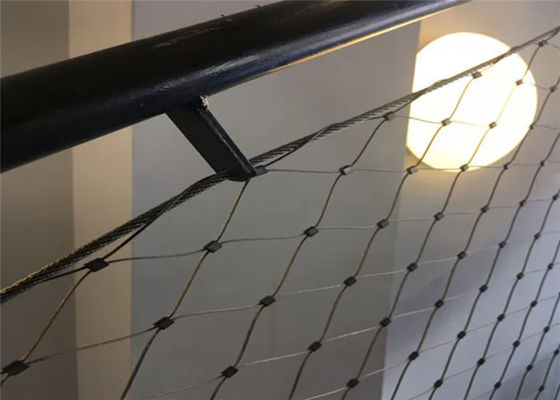 Rete piena di sicurezza della balaustra della scala di 2.0MM esteriore/maglia decorativa interna del cavo