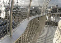 Il recinto decorativo della maglia del cavo metallico, modo all'aperto 2,0 il millimetro X tende la maglia della rete metallica