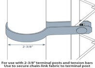 Banda di tensione del collegamento a catena della posta/tubo 38mm della flangia 2-3/8» OD