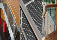 Cavo metallico decorativo Mesh For Stairway di acciaio inossidabile di protezione 7x7 del ponte
