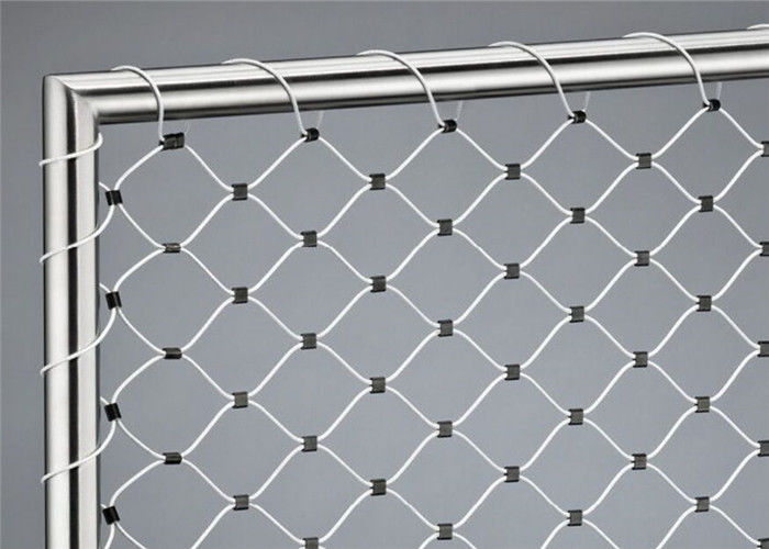 Il tessuto a maglia durevole del cavo metallico dell'acciaio inossidabile, 1.2mm a 3.2mm X tende la maglia del cavo