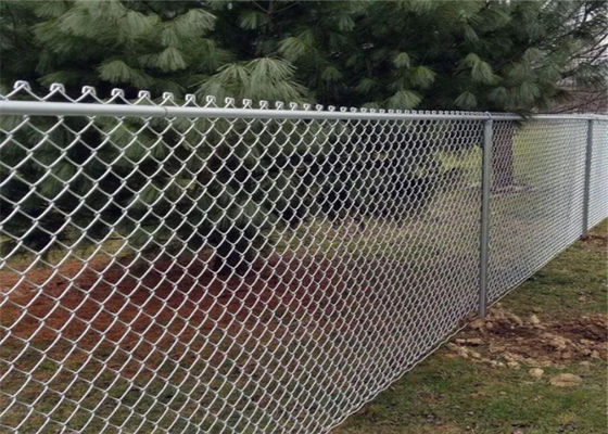 Un PVC di 10 calibri ha ricoperto il recinto Galvanised Diamond Mesh Fencing del collegamento a catena 50FT