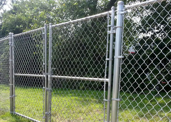 Protezione contro la corrosione galvanizzata di Diamond Chain Link Fence del cavo di 2-3mm