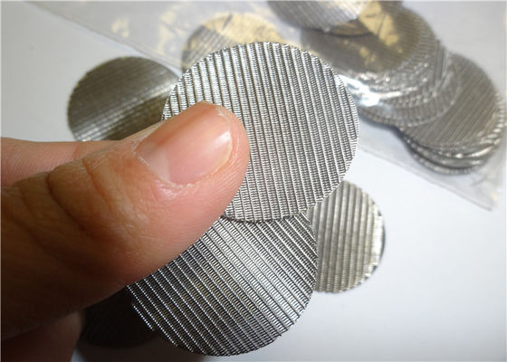 100 micron dall'acciaio inossidabile del filtro di setaccio a maglie tre strati per l'espulsore di nylon