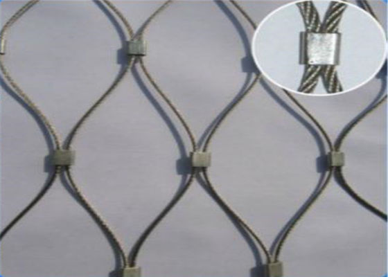 Maglia architettonica del cavo metallico del metallo, reticolato unito del cavo dell'acciaio inossidabile